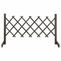 Garden Trellis Fence Gray 47.2 x23.6 Solid Firwood