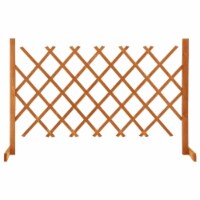 Garden Trellis Fence Orange 47.2 x35.4 Solid Firwood