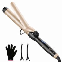 Curling Iron Instant Heat with Extra Smooth Tourmaline Ceramic Coating Glove Included