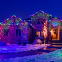 13FT 96LED Icicle String Light With 19 Drops Indoor Outdoor Xmas Light Party Decor
