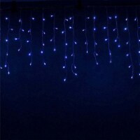 13FT 96LED Icicle String Light With 19 Drops Indoor Outdoor Xmas Light Party Decor Blue