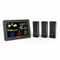 Wireless Color Weather Station With 3 Remote Sensors