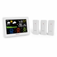 Wireless White Color Weather Station With 3 Remote Sensors