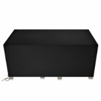 210D Oxford Cloth Outdoor Furniture Dust Cover Rain Cover Outdoor Table And Chair Cover Black