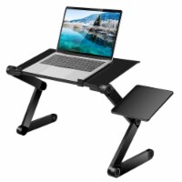 Foldable Laptop Table Bed Notebook Desk with Mouse Board Aluminum Alloy Breakfast Snacking