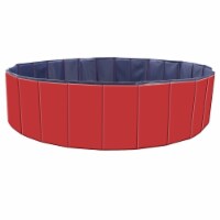 Foldable Pet Swimming Pool PVC Kiddie Baby Dog Swim Pool Bathing Tub Playmat Kids Pools Red