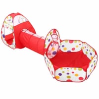 3 In 1 Child Crawl Tunnel Tent Kids Play Tent Ball Pit Set Foldable Children Play House