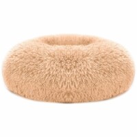 Pet Dog Bed Soft Warm Fleece Puppy Cat Bed Dog Cozy Nest Sofa Bed Cushion L Size Brown L