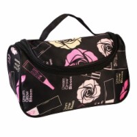 Travel Makeup Bag Portable Cosmetic Organizer with Cosmetic Mirror Waterproof Toiletry Wash