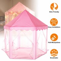Kids Play Tents Princess for Girls Princess Castle Children Playhouse Indoor Outdoor Use Pink