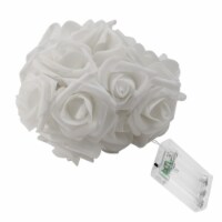 40 LEDs Rose Flower String Lights 10ft Battery Operated Decorative Lights for Anniversary