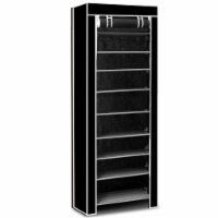 10 Tiers DIY Shoe Cabinet Dustproof Easy Assemble Tidy Shoe Rack Non-Woven Fabric Holding 27