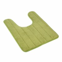 U Shaped Bathroom Rugs Contour Non-slip Toilet Mat Absorbent Cozy Velvet Floor Mat 23.62 x