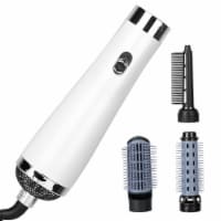 3 In 1 Hot Air Brush One-Step Hair Dryer Comb 3 Interchangeable Brush Combs Volumizer Hair