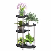4Tier Metal Plant Stand Foldable Tall Plant Holder Iron Art Corner Plant Display Rack Indoor