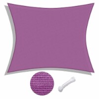 HDPE Reduces Heat Transfer 8'x10' Rectangle Sun Shade Sail Fuchsia
