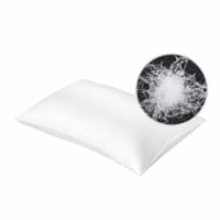 Luxury Bed Pillow Soft Goose Down Feather Pillow for Sleeping Home Hotel Use Queen Size White