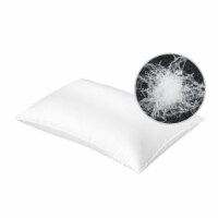 Luxury Bed Pillow Soft Goose Down Feather Pillow for Sleeping Home Hotel Use Queen Size White