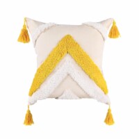 Boho Tufted Pillow Cover 18 x 18 Inches Throw Pillowcase Handmade Colorful Decorative Cushion