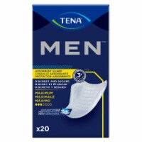 TENA Men Maximum Male Incontinent Pad Contoured 8 L 50600, Maximum, 20 Ct