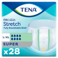 TENA ProSkin Stretch Super Incontinence Brief XL Breathable, 67903, 28 Ct