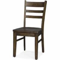 Sunny Designs Homestead 18  Ladderback Chair with Wood Seat in Tobacco Leaf