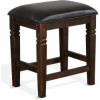 Sunny Designs Homestead 24  Transitional Wood Stool in Tobacco Leaf