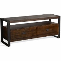 Sunny Designs Homestead 64  Transitional Wood TV Console in Tobacco Leaf
