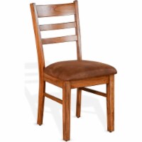 Sunny Designs Sedona 37  Ladderback Chair with Cushion Seat in Rustic Oak