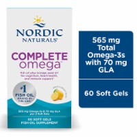 Nordic Naturals® Ultimate Omega™ Lemon Flavored Soft Gels 1280mg Perspective: Main