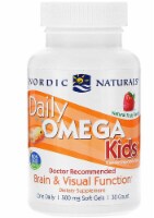 Nordic Naturals Daily Omega Kids Strawberry Flavored Softgels