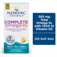 Nordic Naturals Complete Omega-D3 Lemon Soft Gels 1000mg