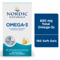 Nordic Naturals® Omega-3 Lemon Fish Oil Soft Gels Perspective: Main