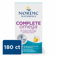Nordic Naturals® Lemon Flavor Complete Omega Soft Gels Perspective: Main