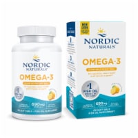 Nordic Naturals Omega-3 Fish Oil Lemon Soft Gels Perspective: Main