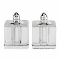 Vitality Gold Hand Made Lead Free Crystal Pair Of Salt & Pepper Shakers H2.75