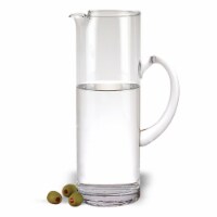 Celebrate Mouth Blown  Glass Ice Tea, M Artini Or Water Pitcher  H9.75  - 48 Oz.