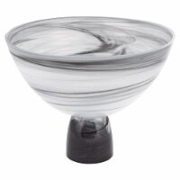 Milky Way Footed Alabaster Glass Centerpiece  Bowl D10 X H7