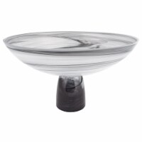 Milky Way Footed Alabaster Glass Centerpiece Bowl D11 X H5