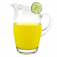 The Classic European Mouth Blown  Barrel  Water,  Juice Or Iced Tea Pitcher 54 Oz -H9