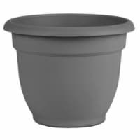 13.7 x 17.6 in. Plastic Ariana Flower Pot, Charcoal