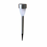 Silver Solar Powered LED Pathway Light, Pack of 15