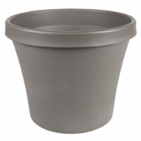 16.9 x 20.4 in. Dia. Resin Terra Planter, Charcoal