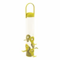 1.5 lbs Finch Plastic Tube Bird Feeder, 6 Ports
