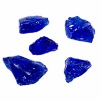 Recycled Fire Pit Glass, Ocean Blue
