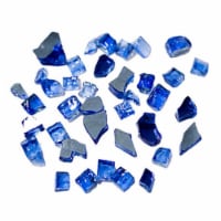 Reflective Fire Pit Glass, Cobalt Blue