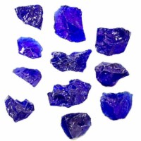 Recycled Fire Pit Glass, Cobalt Blue