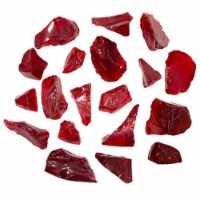 Recycled Fire Pit Glass, Red