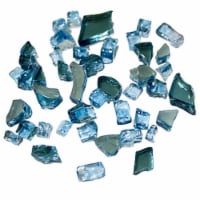 Reflective Fire Pit Glass, Sky Blue