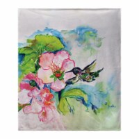50 x 60 in. Hummingbird & Hibiscus Fleece Blanket